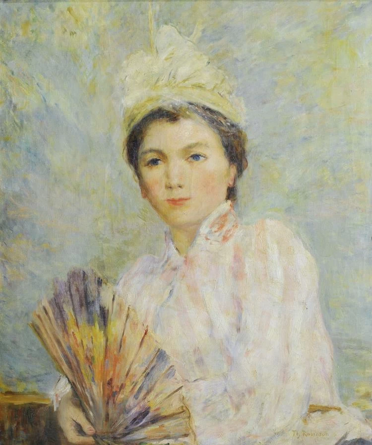 Ragazza con ventaglio - attribuito